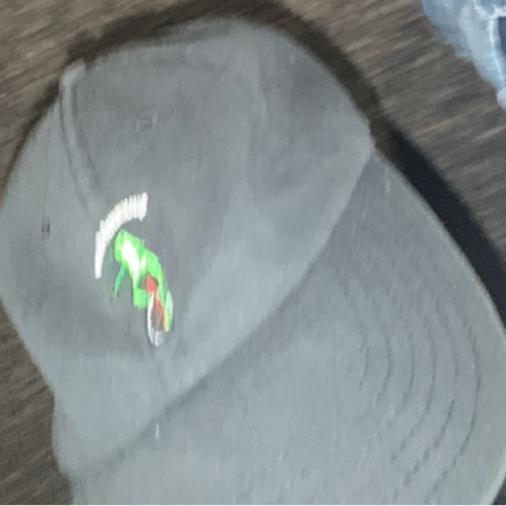 Rue21 Black Hat with Green frog Design